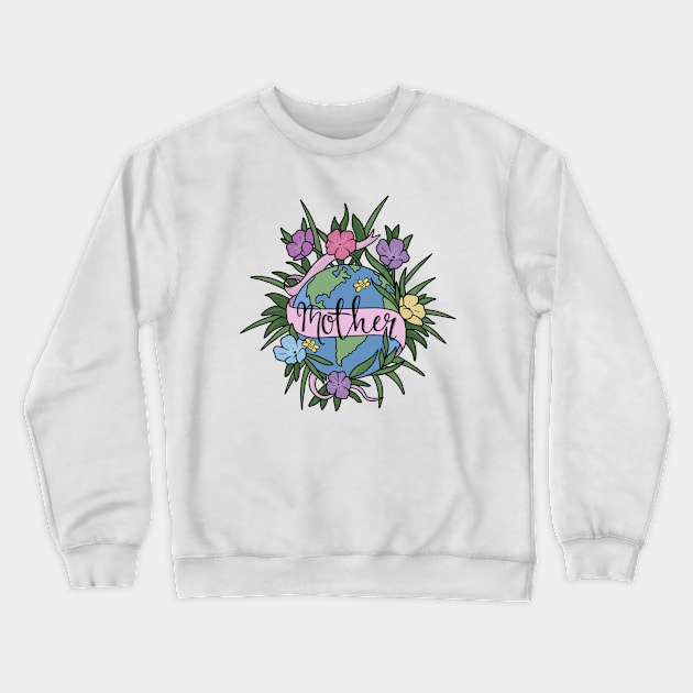 Mother Earth Crewneck Sweatshirt by valentinahramov